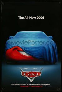 4w158 CARS advance DS 1sh '06 Walt Disney Pixar animated automobile racing, Lightning McQueen!