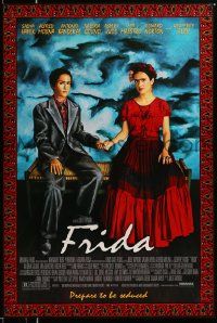 4w331 FRIDA 1sh '02 artwork of sexy Salma Hayek as artist Frida Kahlo!