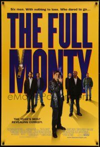 4w338 FULL MONTY 1sh '97 Peter Cattaneo, Robert Carlyle, Tom Wilkinson, Addy, male strippers!