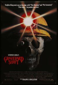 4w373 GRAVEYARD SHIFT 1sh '90 Stephen King, creepy image of dead miner!