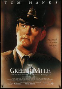 4w381 GREEN MILE advance 1sh '99 Charles deMar art of Tom Hanks, Stephen King prison fantasy!