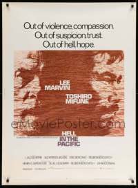 4w001 HELL IN THE PACIFIC 12 1shs '69 Lee Marvin, Toshiro Mifune, John Boorman, progressive proofs