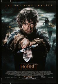 4w409 HOBBIT: THE BATTLE OF THE FIVE ARMIES advance DS 1sh '14 Martin Freeman as Bilbo Baggins!