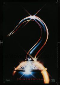 4w417 HOOK teaser 1sh '91 pirate Dustin Hoffman, Robin Williams, image of hook, Christmas!