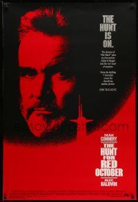 4w438 HUNT FOR RED OCTOBER 1sh '90 Russian military submarine captain Sean Connery!