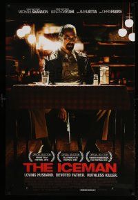 4w442 ICEMAN DS 1sh '12 cool image of Michael Shannon sitting at table with gun!