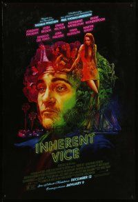 4w462 INHERENT VICE advance DS 1sh '14 Joaquin Phoenix, Brolin, Wilson, wild different artwork!