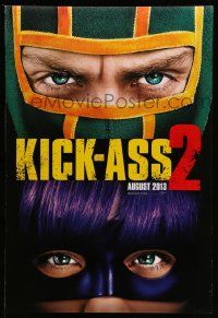 4w501 KICK-ASS 2 teaser DS 1sh '13 Aaron Taylor-Johnson, Chloe Grace Moretz, action heroes!