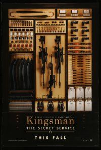 4w508 KINGSMAN: THE SECRET SERVICE style A DS teaser 1sh '14 Mark Hamill, Samuel L. Jackson, Firth
