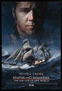 4w592 MASTER & COMMANDER style A advance DS 1sh '03 Russell Crowe, Paul Bettany, Peter Weir!