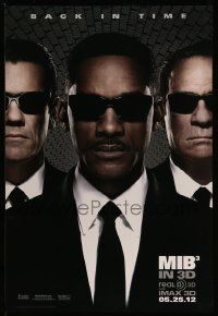 4w604 MEN IN BLACK 3 teaser DS 1sh '12 Will Smith, Tommy Lee Jones, Josh Brolin, sci-fi sequel!