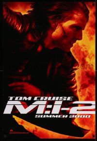 4w623 MISSION IMPOSSIBLE 2 teaser DS 1sh '00 Tom Cruise, sequel directed by John Woo!