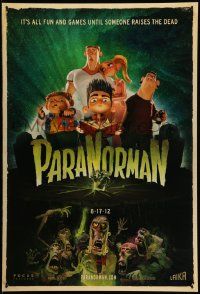 4w682 PARANORMAN advance DS 1sh '12 8-17-12 style, all fun and games until someone raises the dead!
