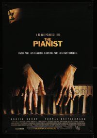 4w693 PIANIST int'l 1sh '02 directed by Roman Polanski, Adrien Brody, Nazi soldiers!