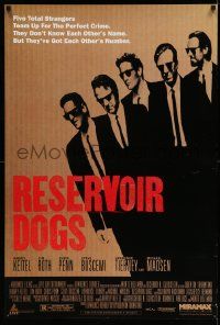 4w737 RESERVOIR DOGS 1sh '92 Quentin Tarantino, Harvey Keitel, Steve Buscemi, Chris Penn!