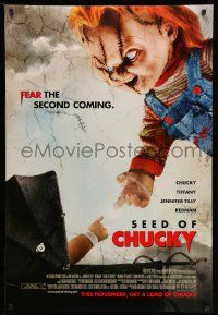 4w792 SEED OF CHUCKY advance DS 1sh '04 Brad Dourif, Jennifer Tilly, fear the second coming!