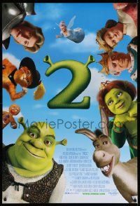 4w801 SHREK 2 DS 1sh '04 Mike Myers, Eddie Murphy, computer animated fairy tale characters!