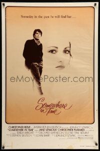 4w825 SOMEWHERE IN TIME 1sh '80 Christopher Reeve, Jane Seymour, cult classic!
