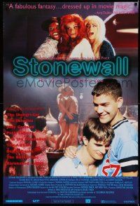 4w868 STONEWALL 1sh '96 Nigel Finch directed comedy, gay rights movement!