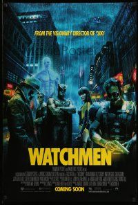 4w963 WATCHMEN advance DS int'l 1sh '09 coming soon style, Zack Snyder, Crudup, Jackie Earle Haley
