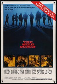 4w976 WILD BUNCH int'l 1sh R95 Sam Peckinpah cowboy classic, Holden, the original director's cut!