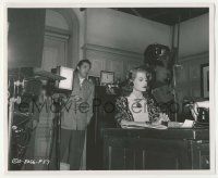 4x049 AFFAIR IN TRINIDAD candid 8.25x10 still '52 director Sherman watches Rita Hayworth by Lippman!