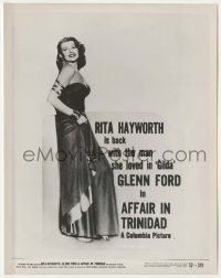 4x047 AFFAIR IN TRINIDAD 8x10.25 still '52 Rita Hayworth is back with the man she loved in Gilda!