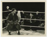 4x068 ANY OLD PORT 8x10.25 still '32 Stan Laurel in boxing ring stares at Oliver Hardy by ropes!