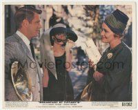 4x007 BREAKFAST AT TIFFANY'S color 8x10 still '61 Audrey Hepburn between Peppard & Patricia Neal!