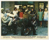 4x014 EASY RIDER color 8x10 still '69 sexy girls smile at Peter Fonda, Dennis Hopper & Nicholson!