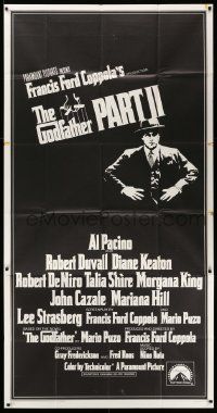 4y806 GODFATHER PART II int'l 3sh '74 Al Pacino in Francis Ford Coppola classic crime sequel!
