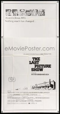 4y845 LAST PICTURE SHOW 3sh '71 Peter Bogdanovich, Jeff Bridges, Ellen Burstyn, Timothy Bottoms