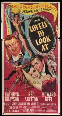 4y851 LOVELY TO LOOK AT 3sh '52 sexy full-length Ann Miller, Skelton, Keel, Kathryn Grayson!