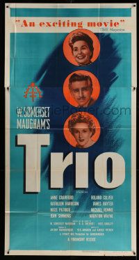 4y968 TRIO 3sh '50 W. Somerset Maugham, Anne Crawford, Roland Culver, Kathleen Harrison