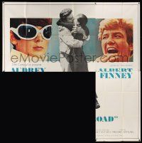 4y090 TWO FOR THE ROAD INCOMPLETE 6sh '67 Audrey Hepburn & Albert Finney, directed by Stanley Donen