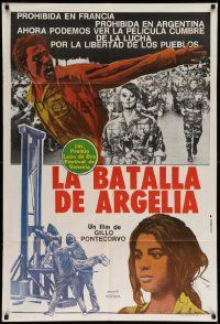 4y282 BATTLE OF ALGIERS Argentinean '70s Gillo Pontecorvo's La Battaglia di Algeri, war image!