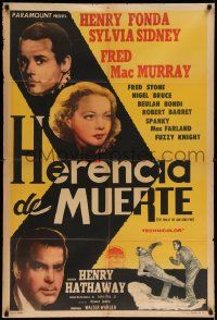 4y376 TRAIL OF THE LONESOME PINE Argentinean R40s Sylvia Sidney, Henry Fonda, Fred MacMurray