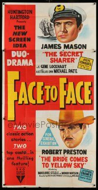 4y787 FACE TO FACE Aust 3sh '52 double-bill of Secret Sharer & Bride Comes to Yellow Sky!