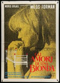 4y555 LOVES OF A BLONDE Italian 1p '66 Czech, Milos Forman's Lasky Jedne Plavovlasky, Brejchova