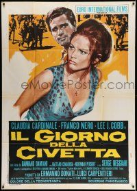 4y558 MAFIA Italian 1p '69 Il Giorno Della Civetta, art of sexy Claudia Cardinale & Franco Nero!
