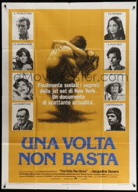 4y599 ONCE IS NOT ENOUGH Italian 1p '75 Kirk Douglas, Alexis Smith, written by Jacqueline Susann!