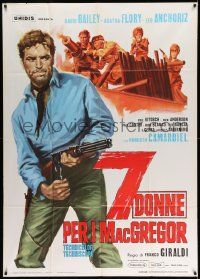 4y690 UP THE MACGREGORS Italian 1p '67 Sette donne per I MacGregor, cool spaghetti western art!