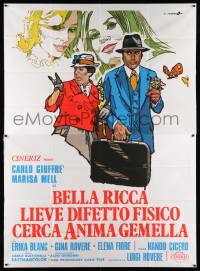 4y114 BELLA RICCA LIEVE DIFETTO FISICO CERCA ANIMA GEMELLA Italian 2p '73 great art by Cesselon!