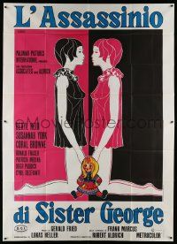 4y183 KILLING OF SISTER GEORGE Italian 2p '69 Susannah York in lesbian triangle, Robert Aldrich