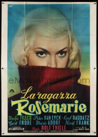 4y236 ROSEMARY Italian 2p '59 Fiorenzi art of Nadja Tiller as the real murdered German prostitute!