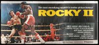 4z092 ROCKY II 24sh '79 Sylvester Stallone & Carl Weathers fight in ring, boxing sequel!