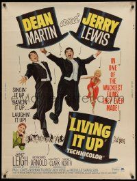 4z228 LIVING IT UP 30x40 R65 sexy Janet Leigh, wacky Dean Martin & Jerry Lewis!