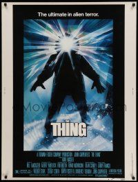 4z263 THING 30x40 '82 John Carpenter, cool sci-fi horror art, the ultimate in alien terror!