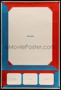 4z341 30X40/8X10 STOCK POSTER style A 40x60 '50s cool, large blue and red frame!