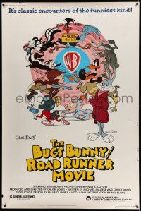 4z347 BUGS BUNNY & ROAD RUNNER MOVIE 40x60 '79 Chuck Jones classic comedy cartoon!